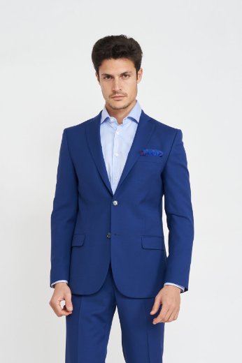 Slika Otvoreno plavi sako od odijela- Slim fit