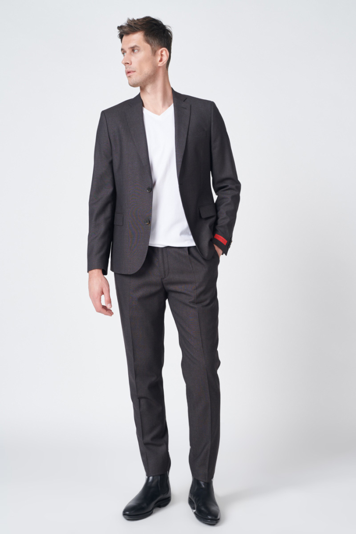 Comfortable black suit trousers Marzotto – Slim fit – Varteks d.d.