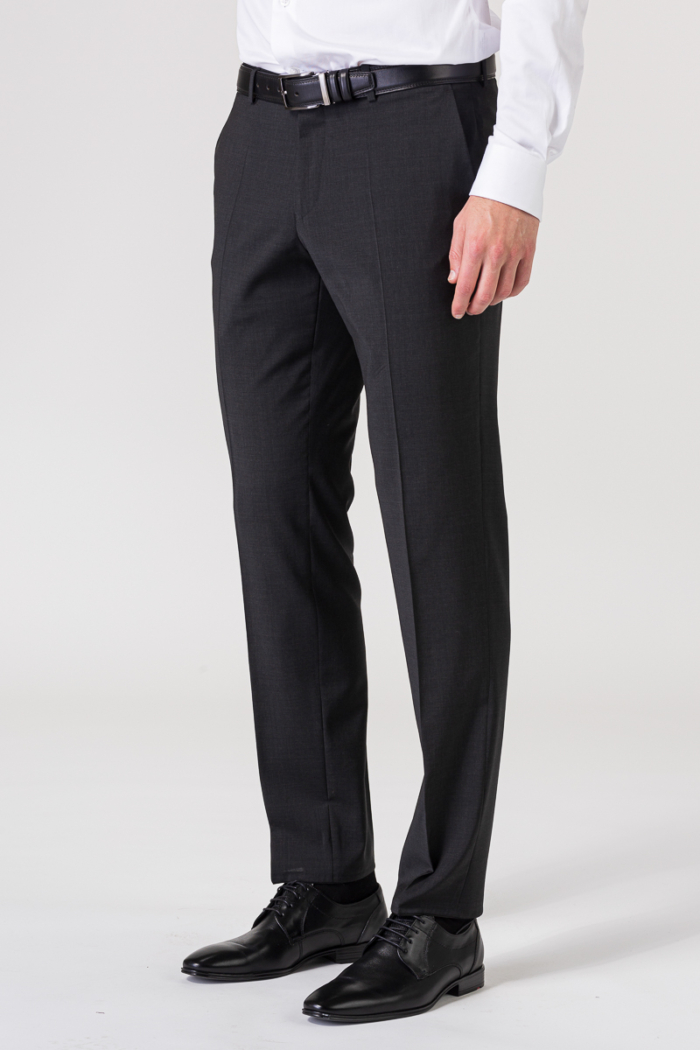 Antracit sive hlače od odijela - Regular fit
