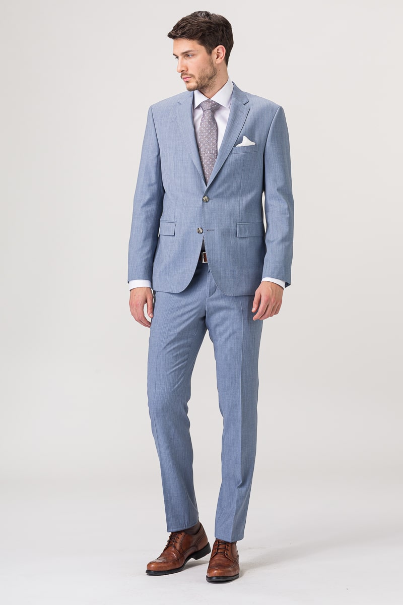 Limited Edition - Men's suit trousers in light blue color - Shop ...