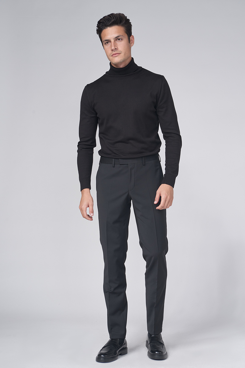 YOUNG Men's black suit trousers – Slim fit – Varteks d.d.
