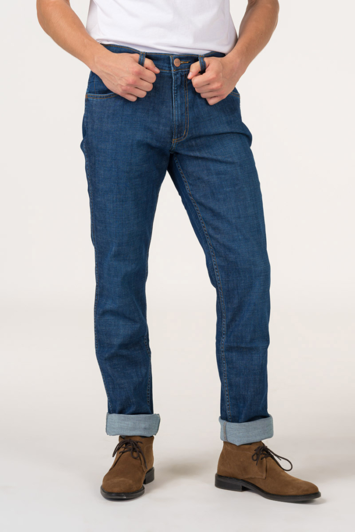Varteks Men's blue color jeans - Wrangler