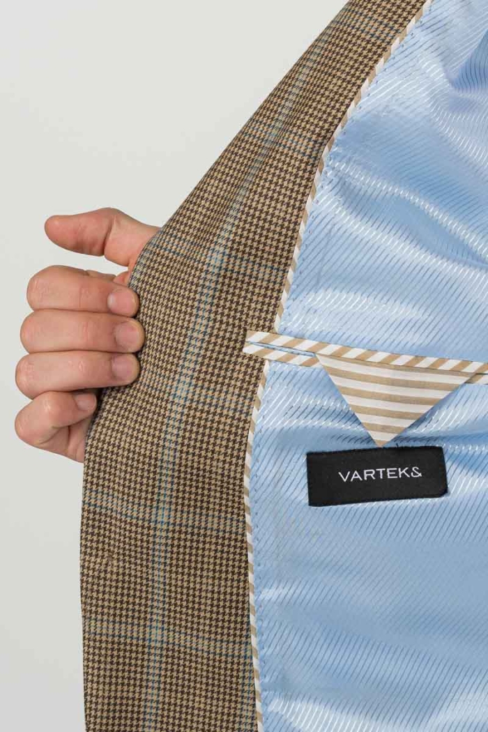 Varteks  Men's blazer in warm earth tones - Regular fit
