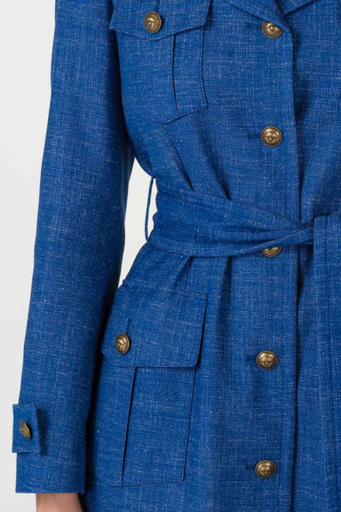 Varteks Lightweight coat in bright blue color