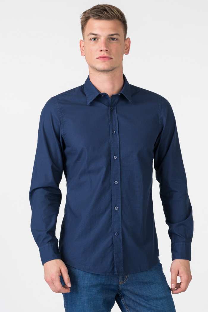 Varteks Dark blue men's shirt - Regular fit