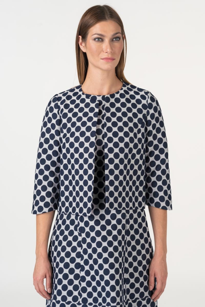 Varteks Women's blazer polka dot pattern