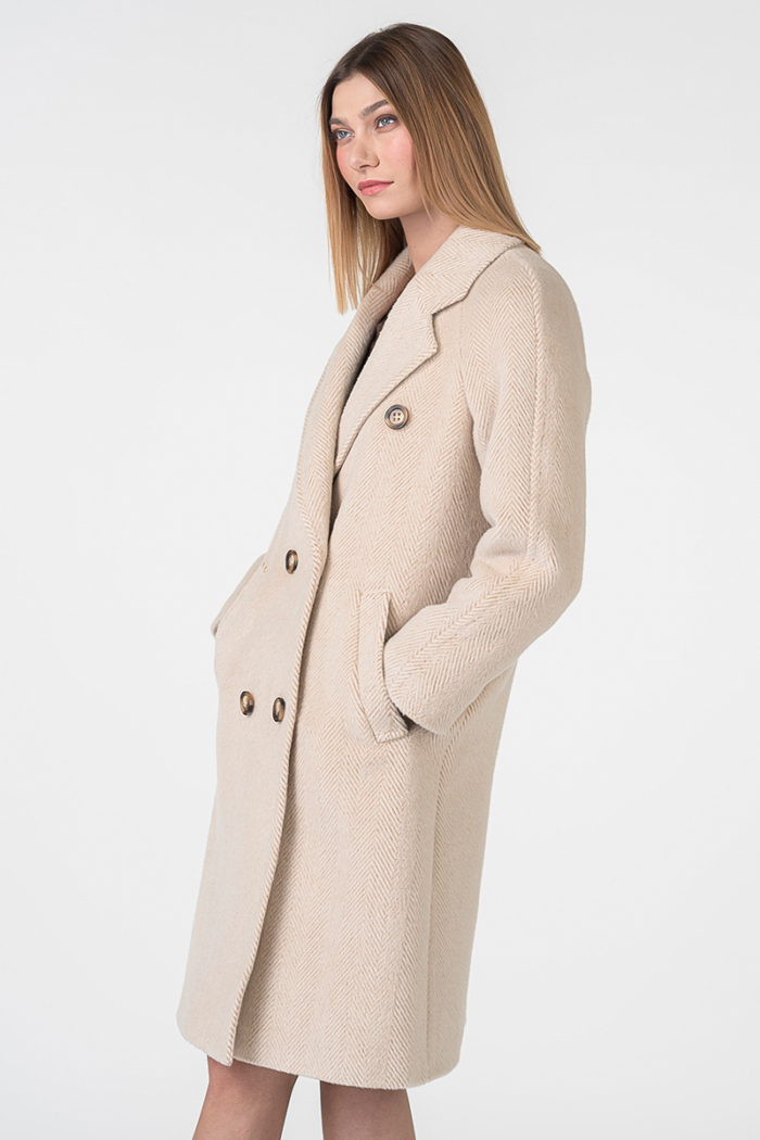 Varteks Women's long beige coat