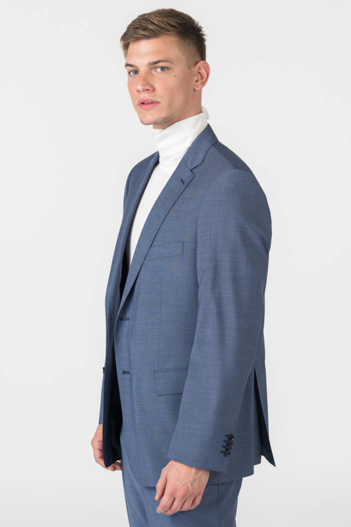 Varteks Men's grey blue blazer - Comfort fit