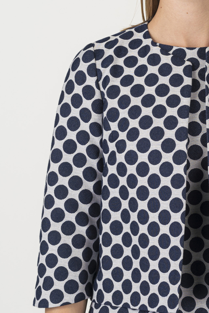 Varteks Women's blazer polka dot pattern