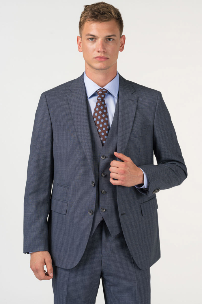 Varteks Decent plaid men's suit waistcoat