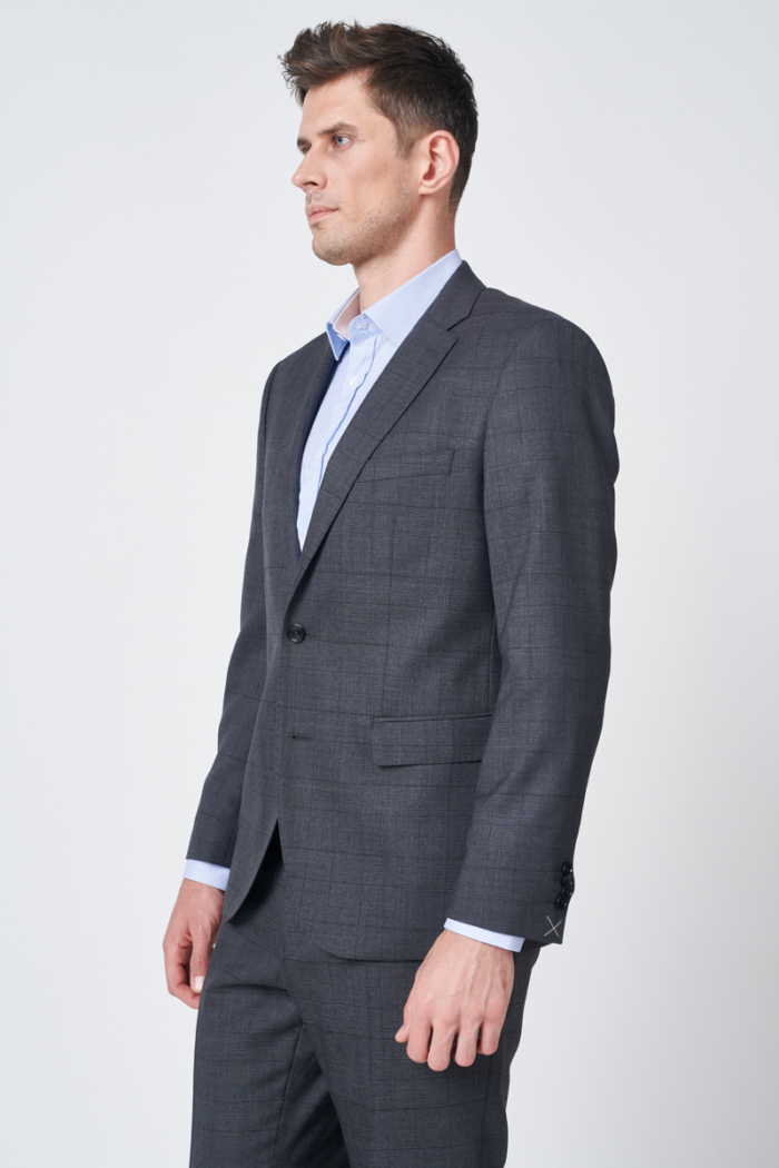 Varteks Limited Edition - Men's grey plaid suit blazer