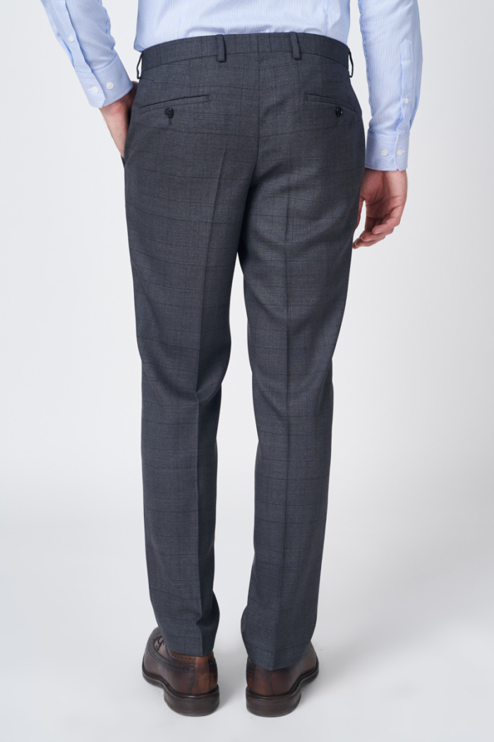 Varteks Limited Edition - Men's grey plaid suit trousers