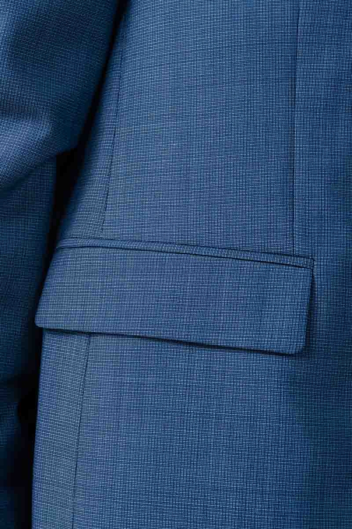 Vateks Men's mid - blue blazer - Regular fit