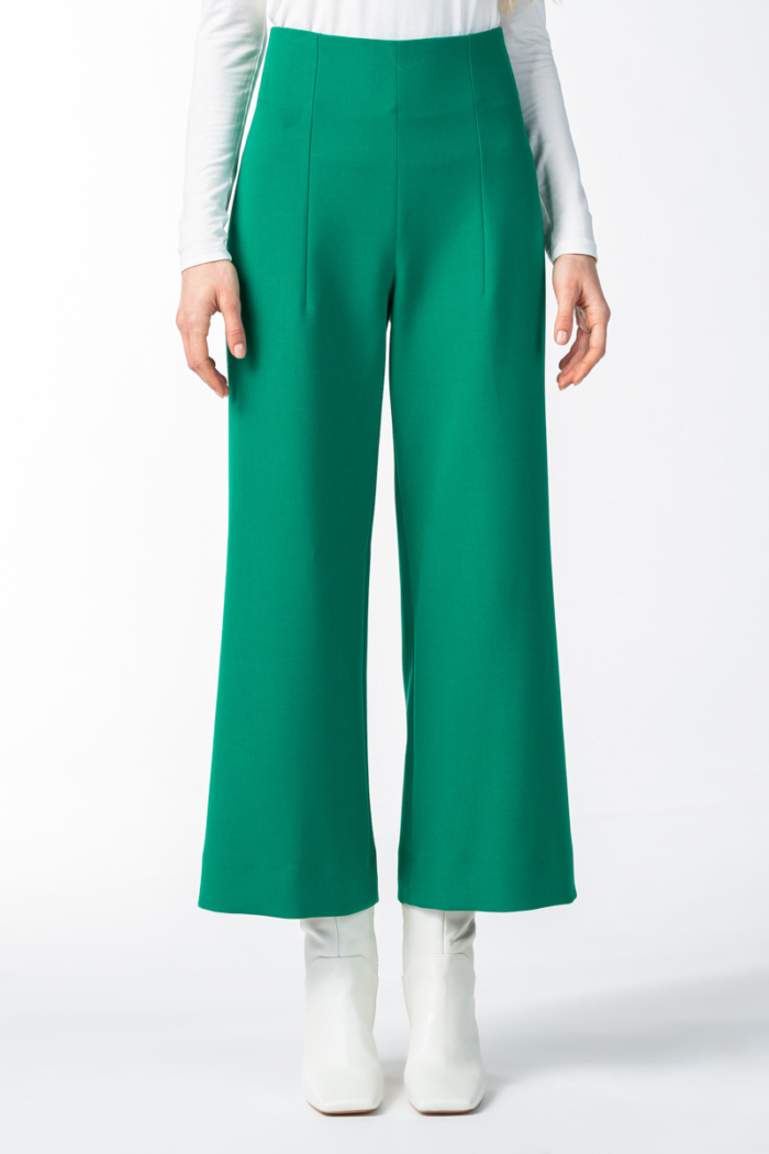Varteks Women's green wide-leg pants