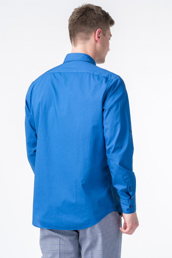 Muška plava pamučna košulja - Regular fit