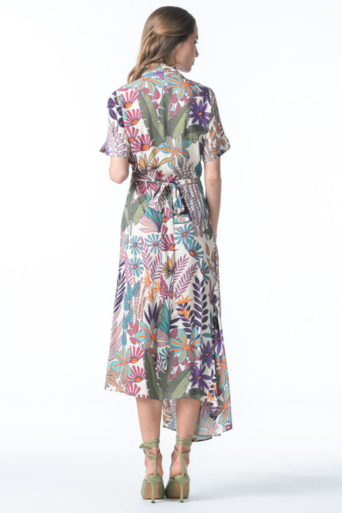 Varteks Women's wrap dress with jungle print