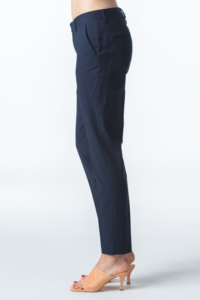 Classic women's dark blue trousers