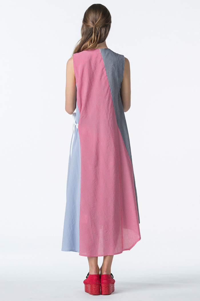 Women's tricolor dress