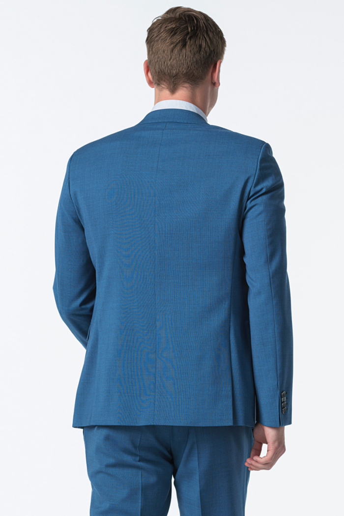 Modern open blue blazer - Slim fit