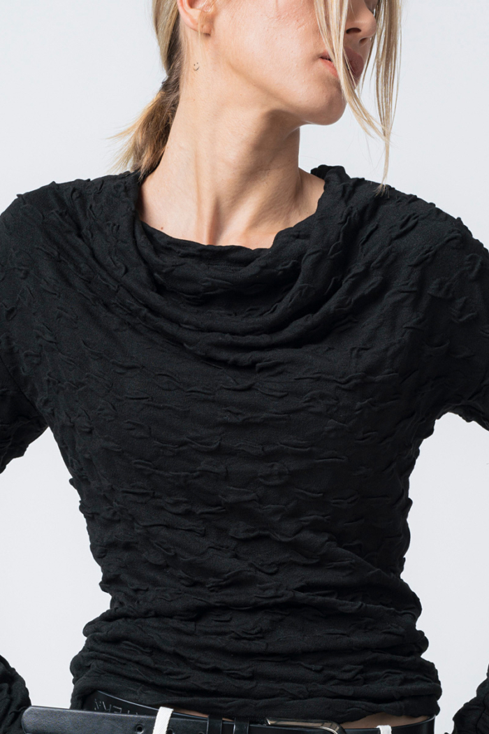 Varteks Elegant women's black T-shirt