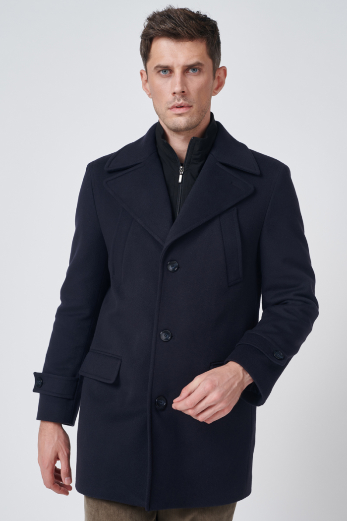 Varteks Dark blue coat with insert