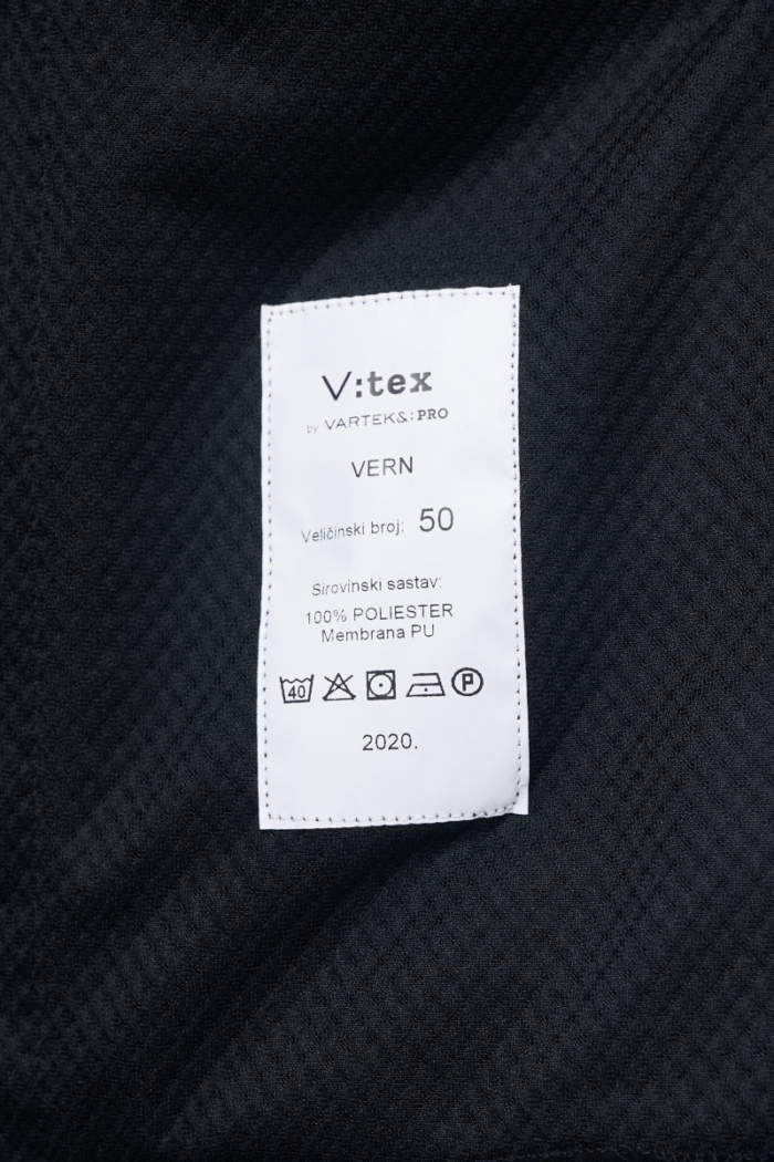 Varteks V:TEX - Windproof black jacket