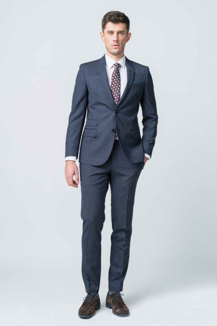Varteks Dark blue suit blazer - Slim fit