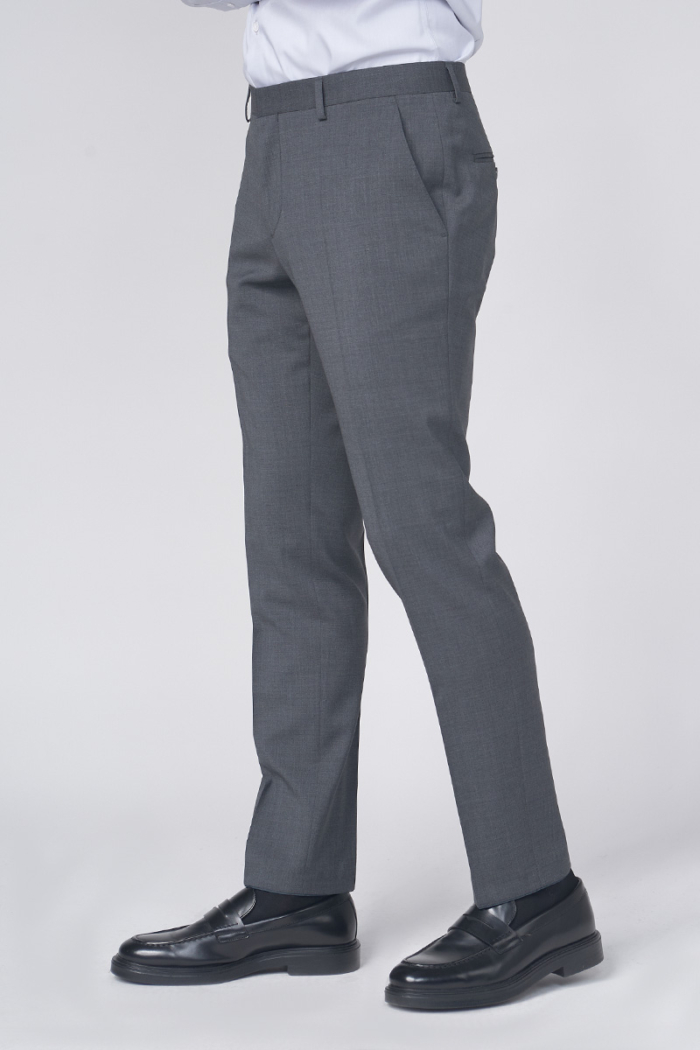 Varteks Muške hlače od odijela sive boje - Slim fit