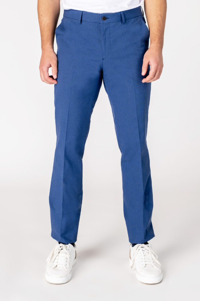 Varteks Mornarsko plave hlače od odijela - Regular fit