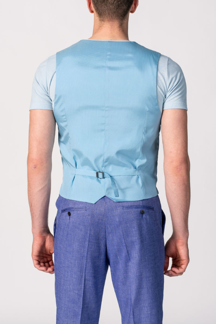 Varteks YOUNG - Svijetlo plavi prsluk od odijela - Slim fit
