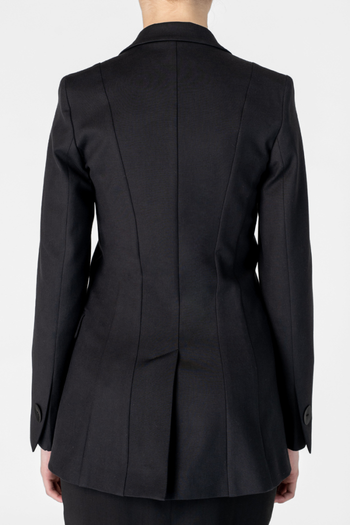 Varteks Women's black cotton blazer
