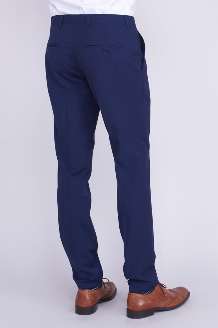 Varteks Muške hlače od odijela plave boje - Slim fit