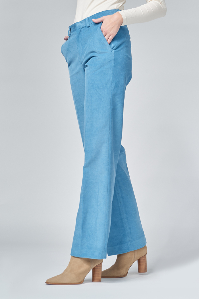 Varteks Tirkizno plave ženske hlače