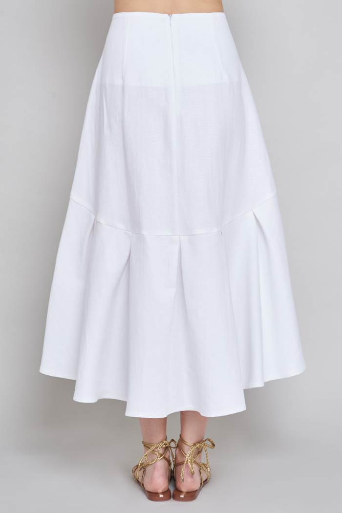 Varteks Elegantna bijela suknja sa strukturom