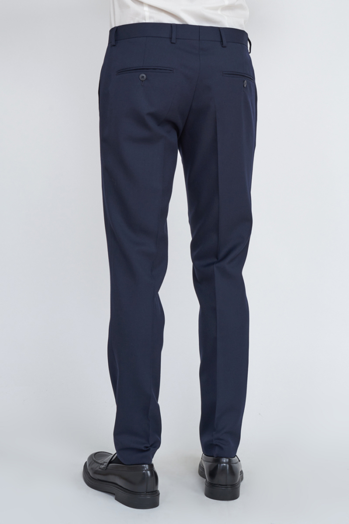 Varteks YOUNG - Muške tamno plave hlače od odijela - Slim fit