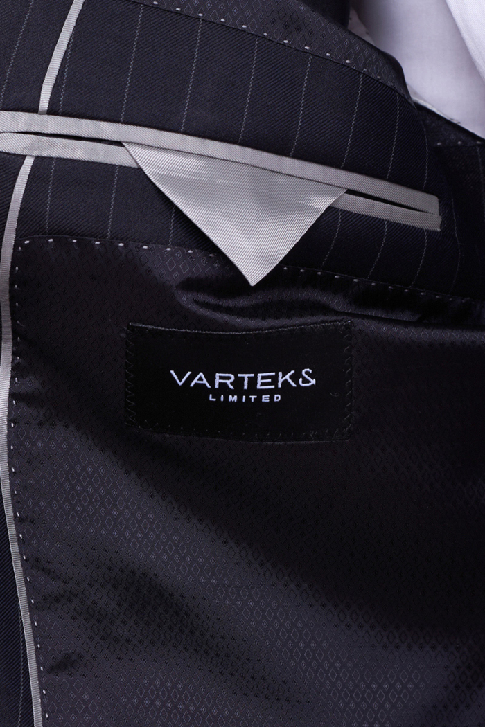 Varteks Limited Edition – Tamno plavi prugasti sako - Regular fit