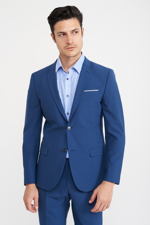 Varteks YOUNG Plavi muški sako od odijela - Slim fit